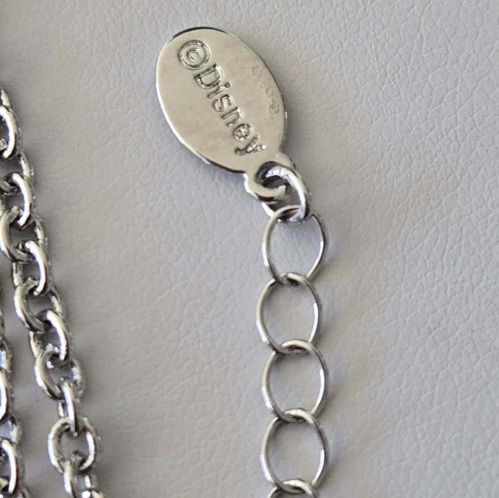 Minnie Silver Chain Necklace with Pink Pendant - Picture 9 of 15